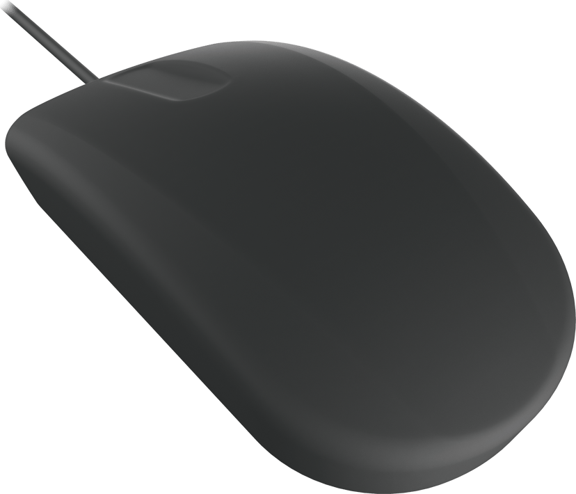 Contour Design Active Key QuickClean Medical IP68 Sensor Scroll USB-A Mus Svart