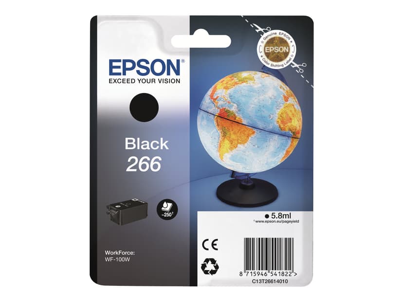 Epson Blekk Svart 266 - WF-100W #Köp