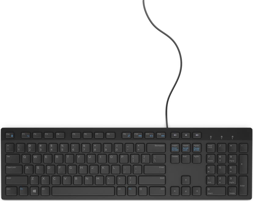 Dell bekabeld toetsenbord - KB216 - VS internationaal (QWERTY) - zwart Bedraad US International