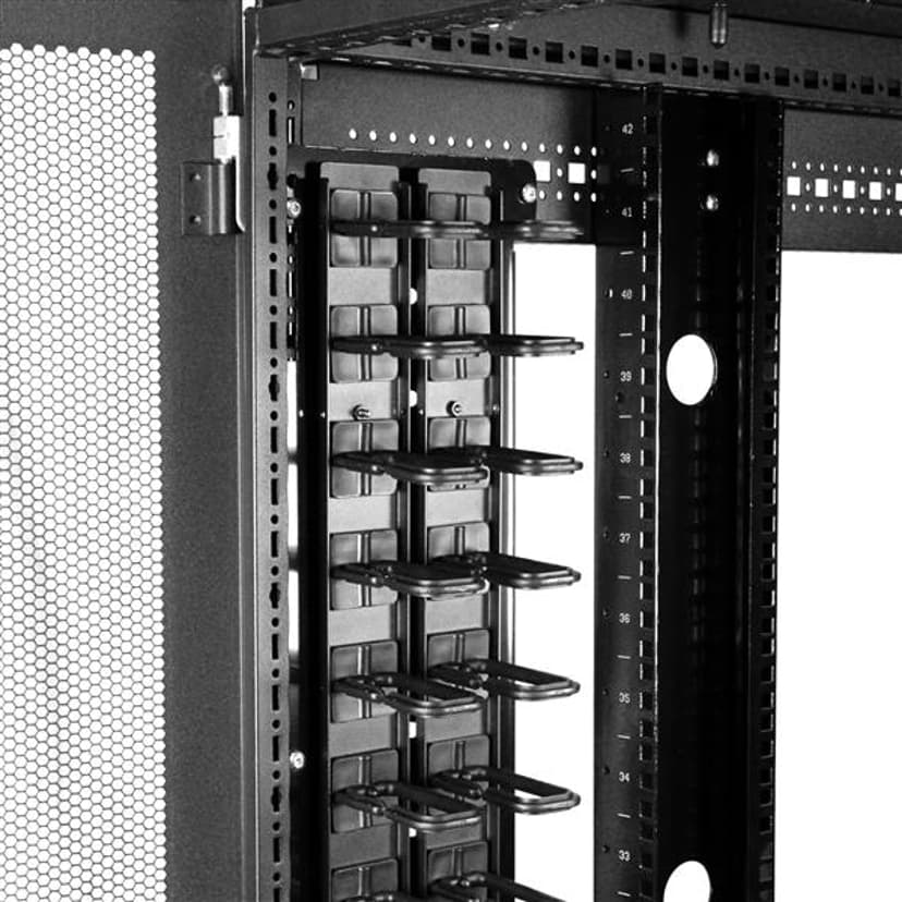 Startech Vertical 0U Server Rack Cable Management w/ D-Ring Hooks