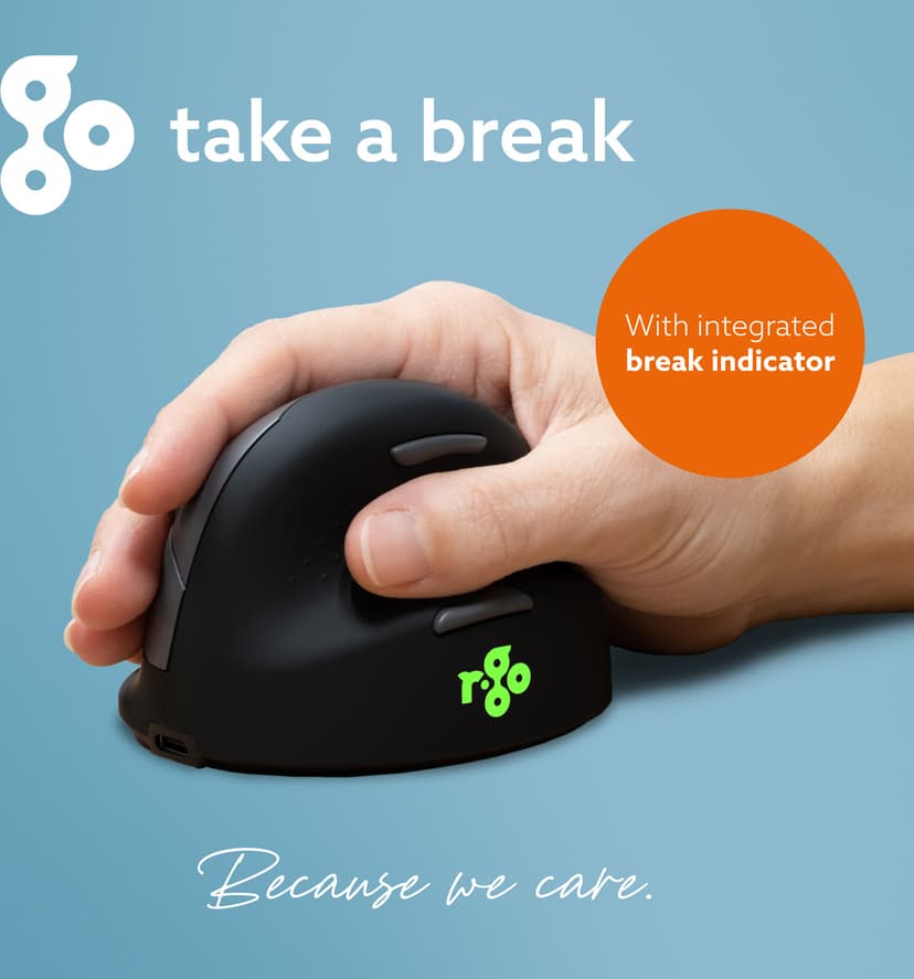 R-Go Tools HE Vertical Break Large Right Bluetooth Mus
