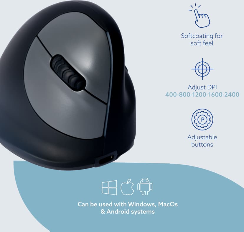 R-Go Tools HE Vertical Break Large Right Bluetooth Hiiri