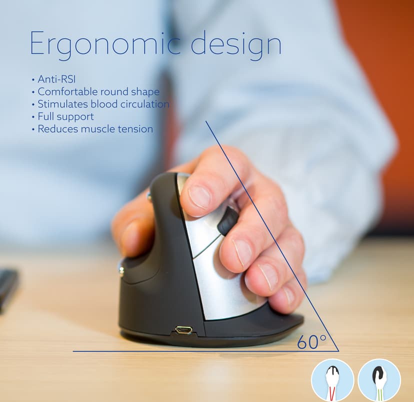R-Go Tools HE Vertical Break Large Left Bluetooth Hiiri