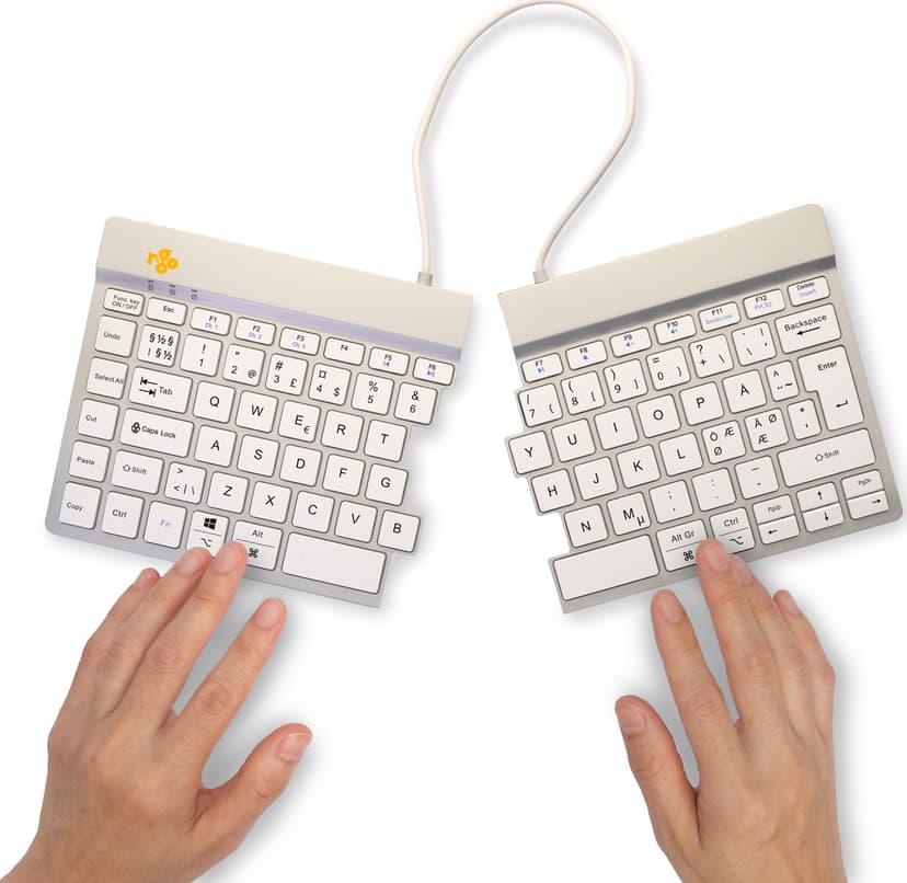 R-Go Tools Split Break Ergonomic Trådlös Nordisk Tangentbord