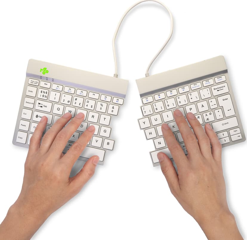 R-Go Tools Split Break Ergonomic Trådlös Nordisk Tangentbord