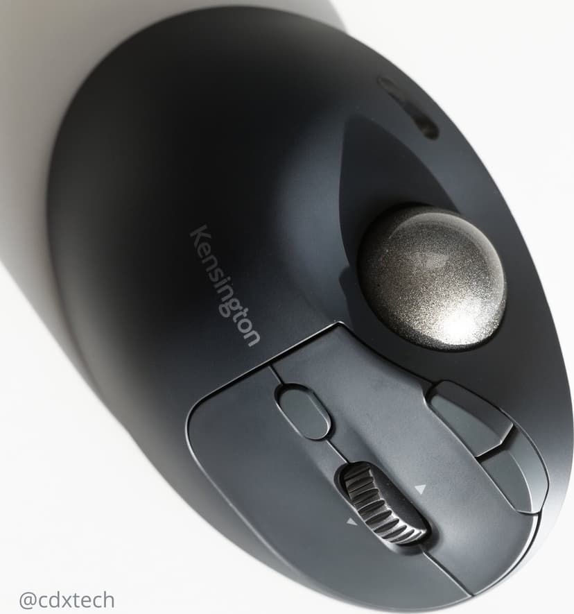 Kensington Pro Fit Ergo TB550 Trådlös RF + Bluetooth Styrkula Svart, Grå