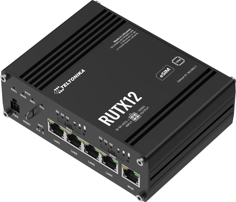 Teltonika RUTX12 Dual LTE CAT 6 Router