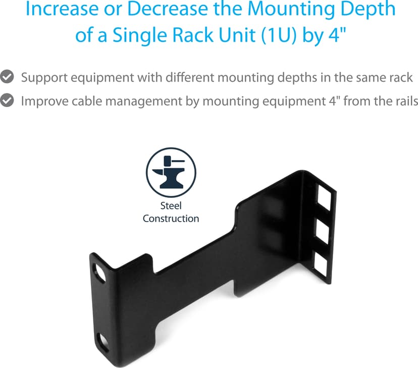 Startech Rail Depth Adapter Kit for Server Racks