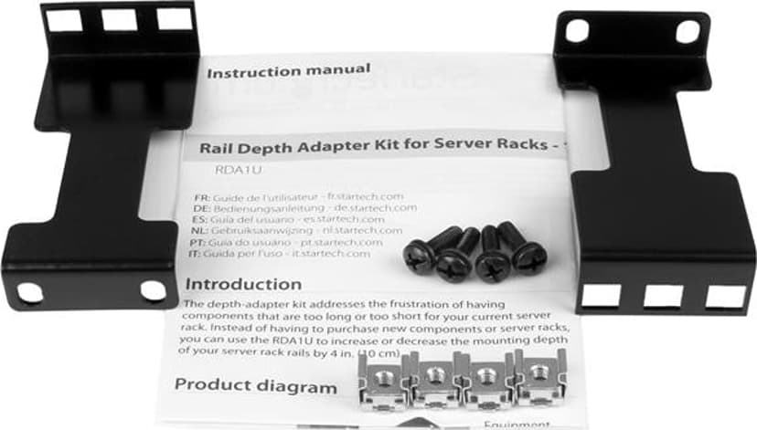 Startech Rail Depth Adapter Kit for Server Racks