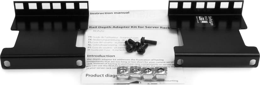Startech 2U Server Rack Depth Extender Adapter Kit