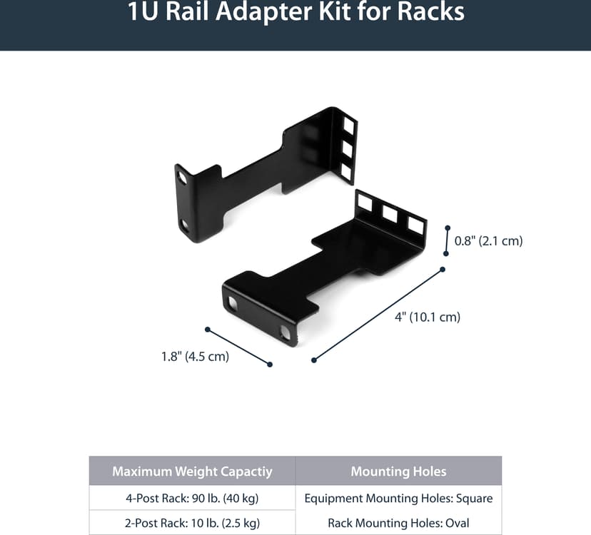 Startech Rail Depth Adapter Kit for Server Racks