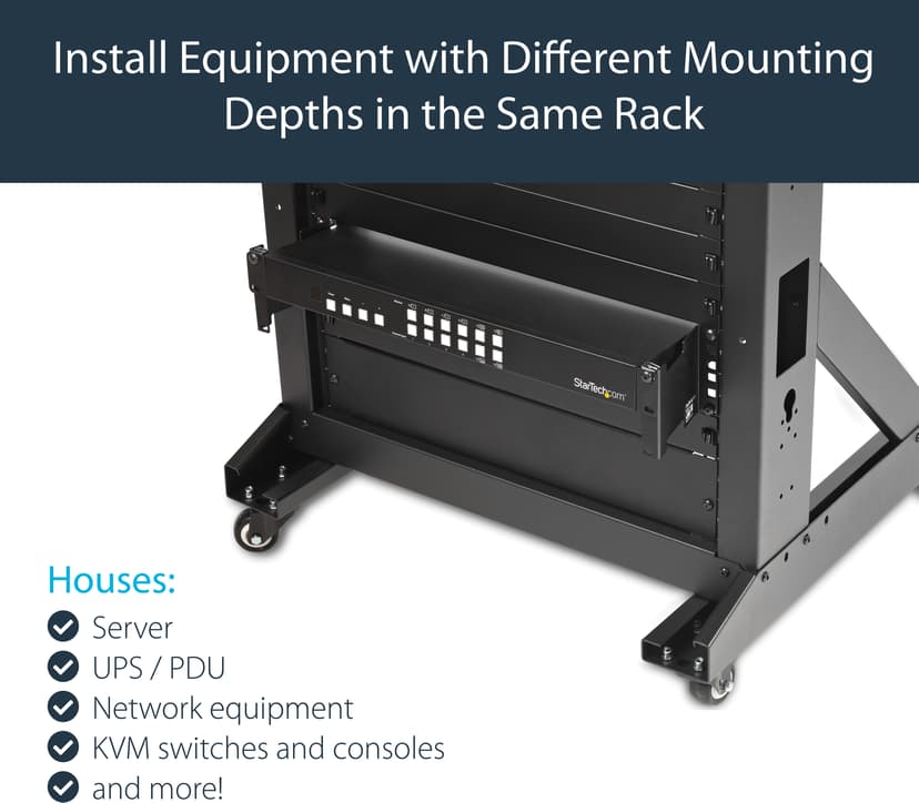 Startech 2U Server Rack Depth Extender Adapter Kit