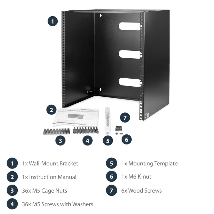 Startech 12U Wall Mount Patch Panel Bracket
