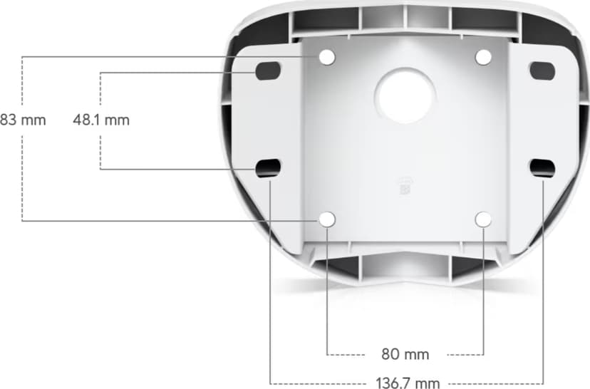 Ubiquiti UniFi Protect Ai PTZ Precision hjørnebeslag hvid
