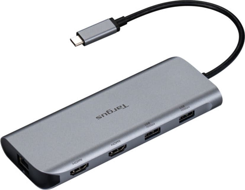 Targus Mobil dock med dobbelt video og 140 W EPR pass-through via USB-C USB-C 3.2 Gen 2 (3.1 Gen 2)