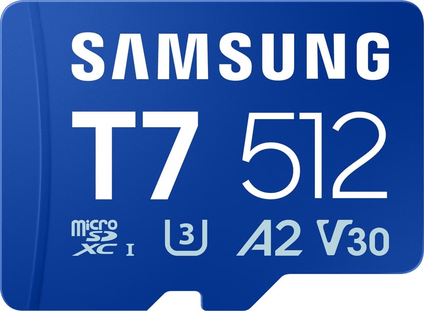 Samsung T7 microSD card 512GB MicroSDHC UHS-I