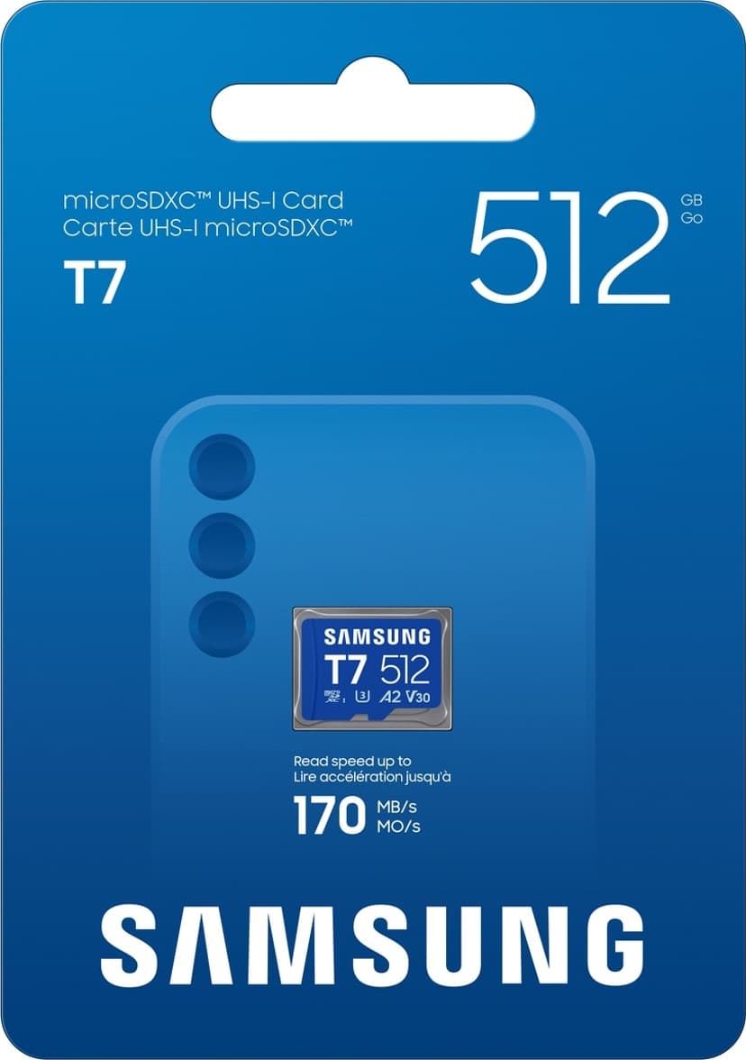 Samsung T7 microSD card 512GB MicroSDHC UHS-I