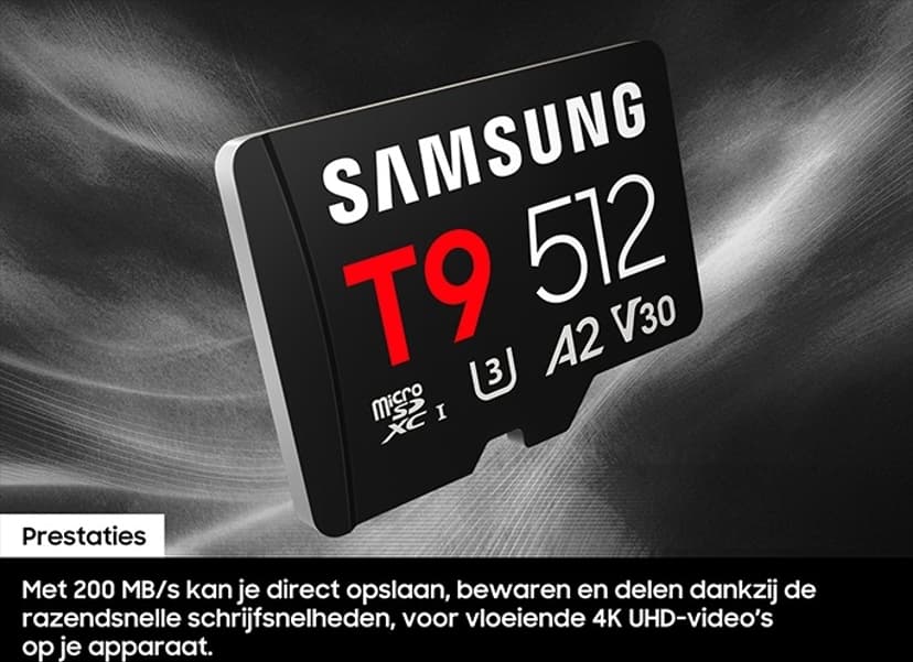 Samsung T9 microSD card 512GB MicroSDHC UHS-I
