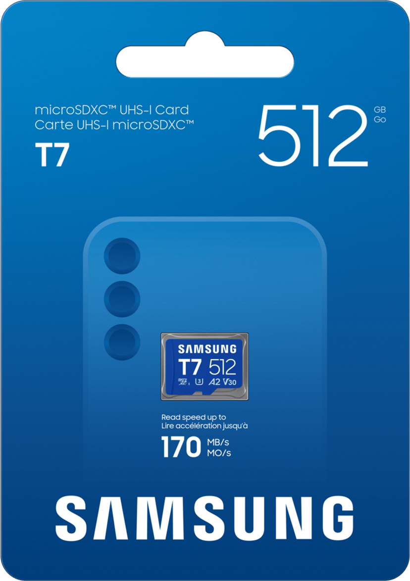 Samsung T7 microSD card 512GB MicroSDHC UHS-I