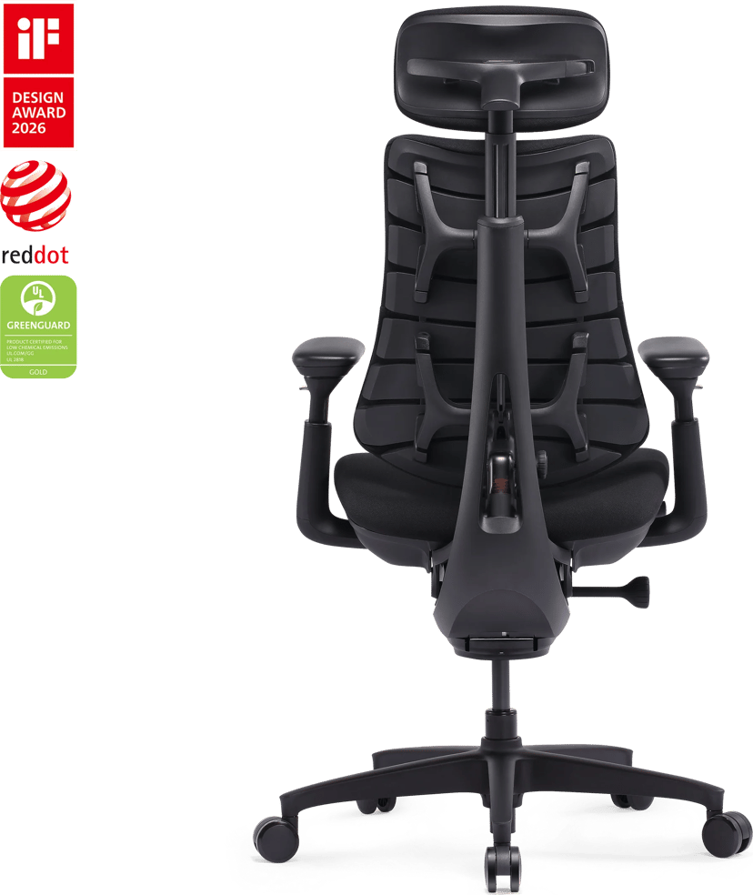 Libernovo Omni SE ergonomisk stol 48 cm Obsidian Black