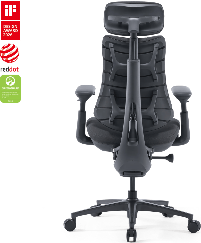 Libernovo Omni Pro dynaaminen ergonominen tuoli 48 cm grafiitinharmaa