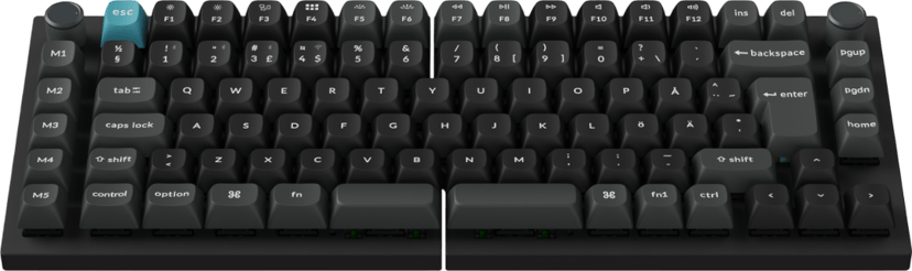 Keychron Q11 Ultra 75% Split 8K Kablet og trådløst Keychron Silk POM Banana Nordisk Tastatur