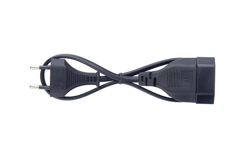 Prokord Sähköjatkojohto 0.5m CEE7/16 CEE7/16 Musta