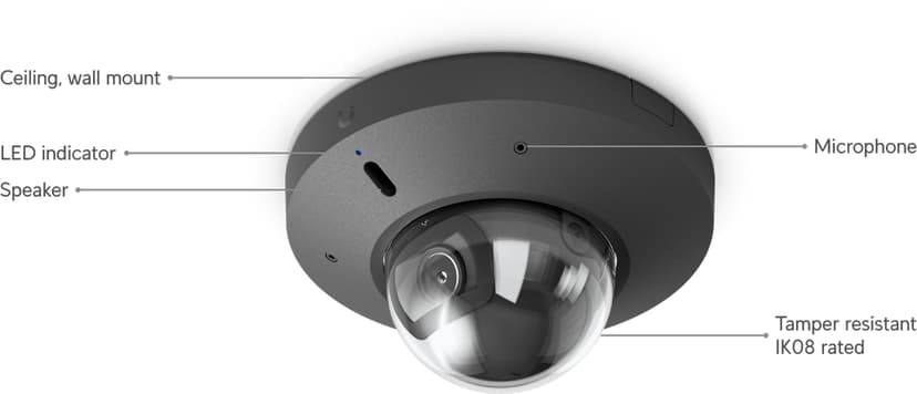 Ubiquiti G6 Mini Dome-kamera sort
