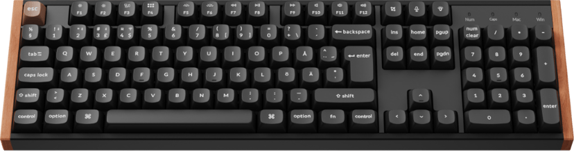 Keychron K10 HE Special Edition Kablet og trådløst Gateron Double-Rail Magnetic Nebula Nordisk Tastatur