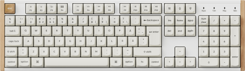 Keychron K10 HE Special Edition Kablet og trådløst Gateron Double-Rail Magnetic Nebula Nordisk Tastatur