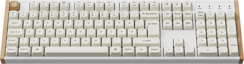Keychron K10 HE Special Edition Kablet og trådløst Gateron Double-Rail Magnetic Nebula Nordisk Tastatur