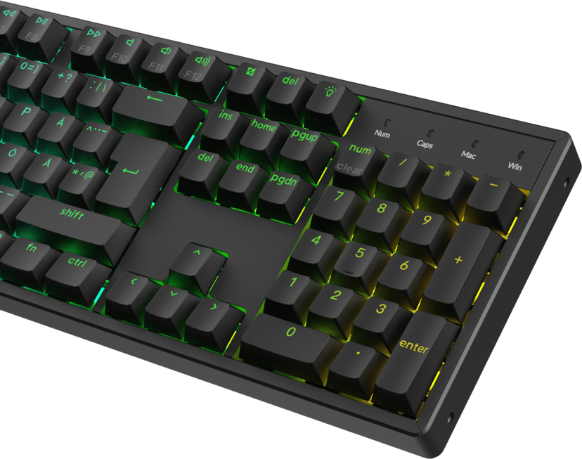 Keychron K10 HE Johdollinen ja langaton Gateron Double-Rail Magnetic Nebula Pohjoismainen Näppäimistö