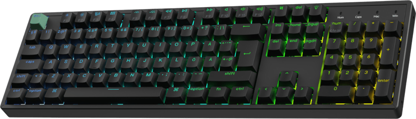 Keychron K10 HE Kablet og trådløs Gateron Double-Rail Magnetic Nebula Nordisk Tastatur