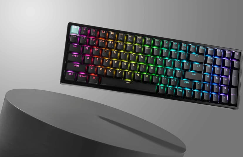 Keychron K4 HE Kablet og trådløst Gateron 2.0 Purple Magnetic Nordisk Tastatur