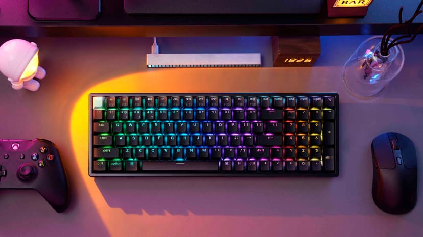 Keychron K4 HE Kablet og trådløst Gateron 2.0 Purple Magnetic Nordisk Tastatur