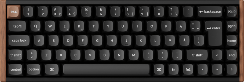 Keychron K6 HE Special Edition Kablet og trådløs Gateron 2.0 Purple Magnetic Nordisk Tastatur