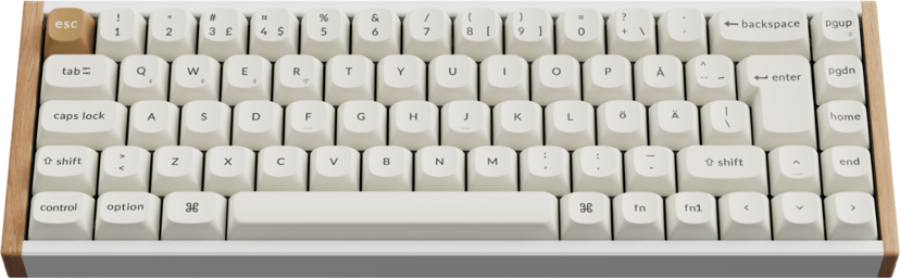 Keychron K6 HE Special Edition Trådbunden och trådlös Gateron 2.0 Purple Magnetic Nordisk Tangentbord