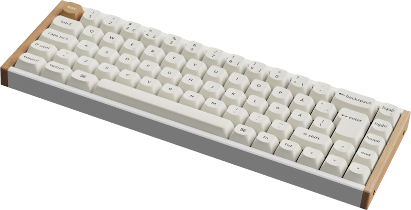 Keychron K6 HE Special Edition Kablet og trådløs Gateron 2.0 Purple Magnetic Nordisk Tastatur