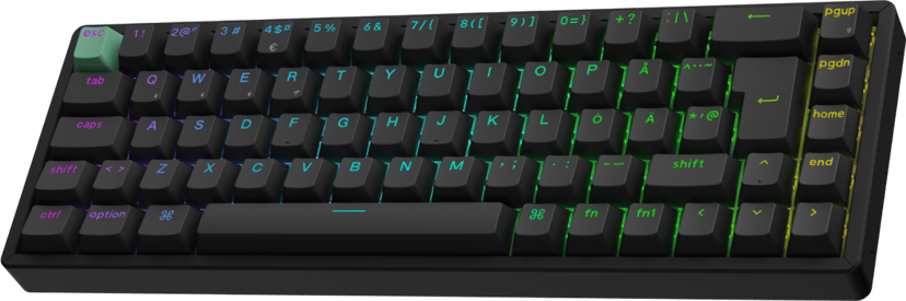 Keychron K6 HE Kablet og trådløst Gateron 2.0 Purple Magnetic Nordisk Tastatur