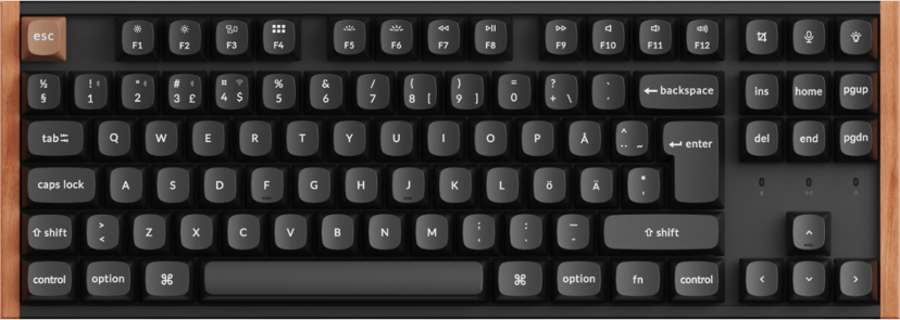 Keychron K8 HE Special Edition Kablet og trådløst Gateron 2.0 Purple Magnetic Nordisk Tastatur