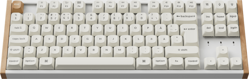 Keychron K8 HE Special Edition Kablet og trådløst Gateron 2.0 Purple Magnetic Nordisk Tastatur