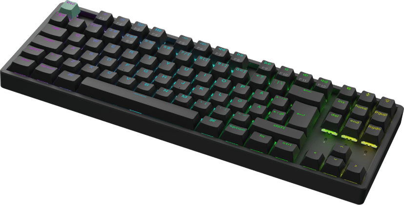 Keychron K8 HE Kablet og trådløst Gateron 2.0 Purple Magnetic Nordisk Tastatur