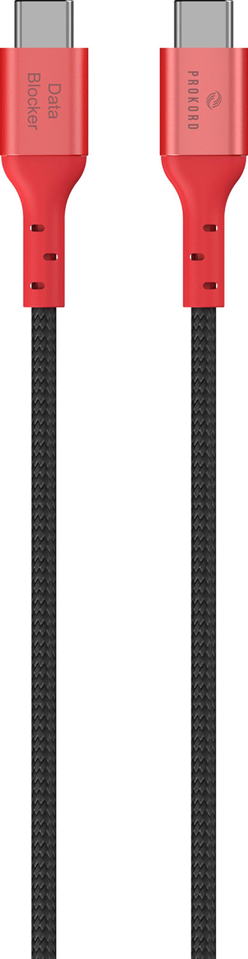 Prokord Data Blocker Cable 2m USB-C USB-C Rød
