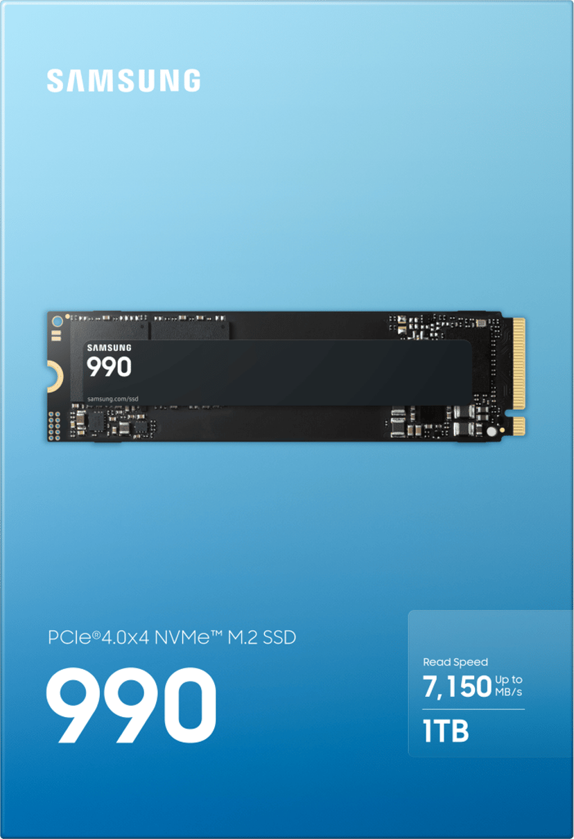 Samsung 990 1TB SSD M.2 2280 PCIe x4 2Gen