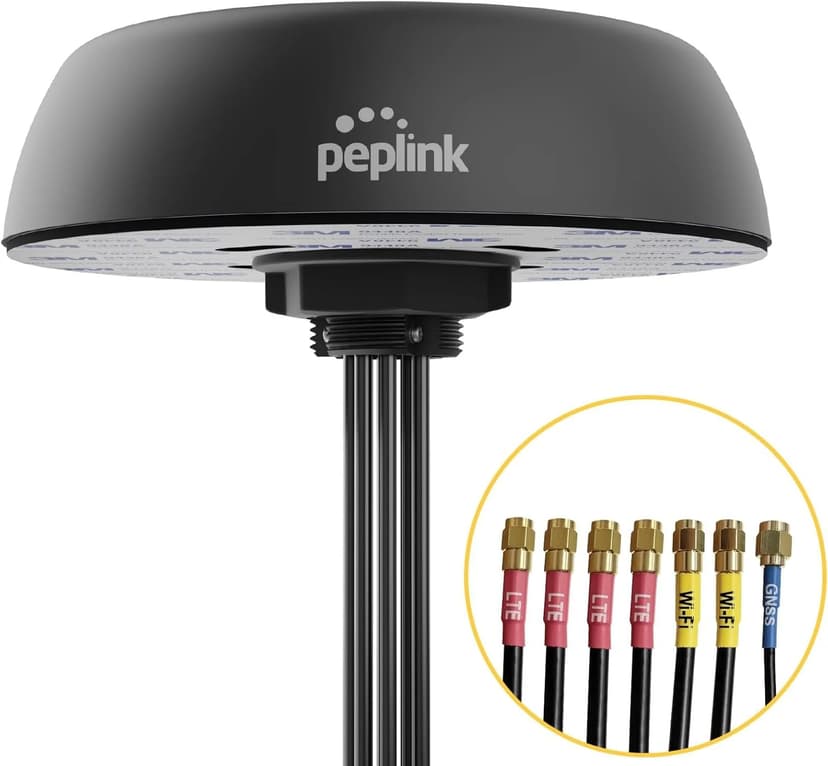 PEPLINK Mobility 42G ulkokäyttöön tarkoitettu matkapuhelin/WiFi/GPS antenni musta
