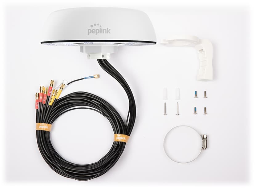 PEPLINK Mobility 42G ulkokäyttöön tarkoitettu matkapuhelin-/WiFi-/GPS-antenni valkoinen