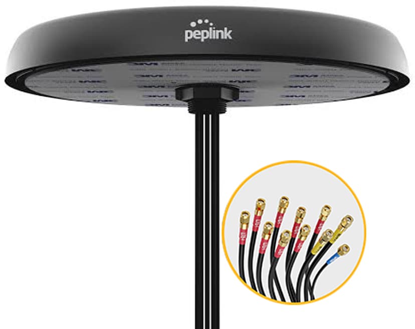 PEPLINK Mobility 82G utomhus Cellular/WiFi/GPS antenn svart