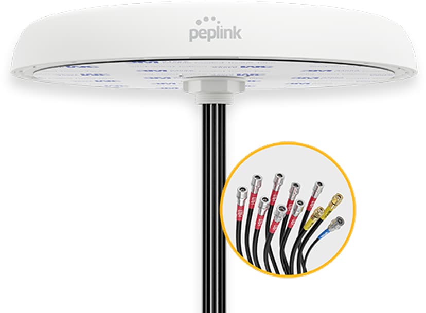 PEPLINK Mobility 82G udendørs mobil/WiFi/GPS-antenne hvid