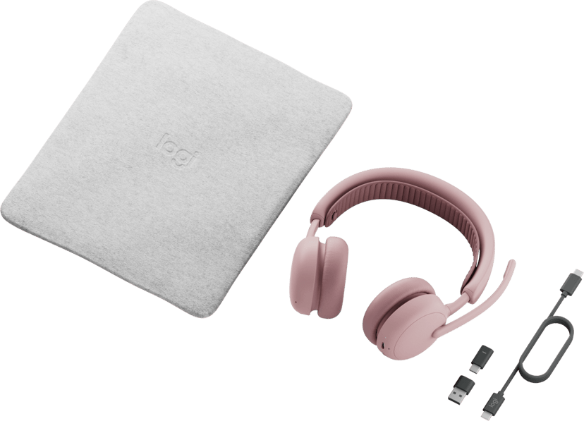 Logitech Zone Wireless 2 ES with dongle Stereo USB-C Microsoft Teams Ruusu