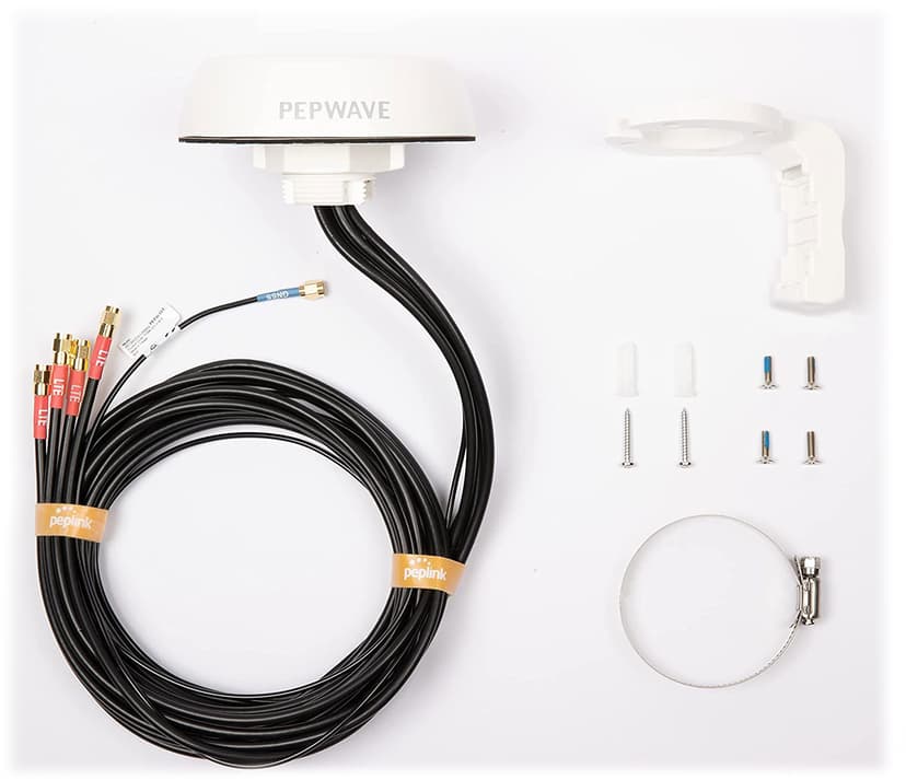 PEPLINK Mobility 40G ulkokäyttöön tarkoitettu matkapuhelin/GPS-antenni valkoinen
